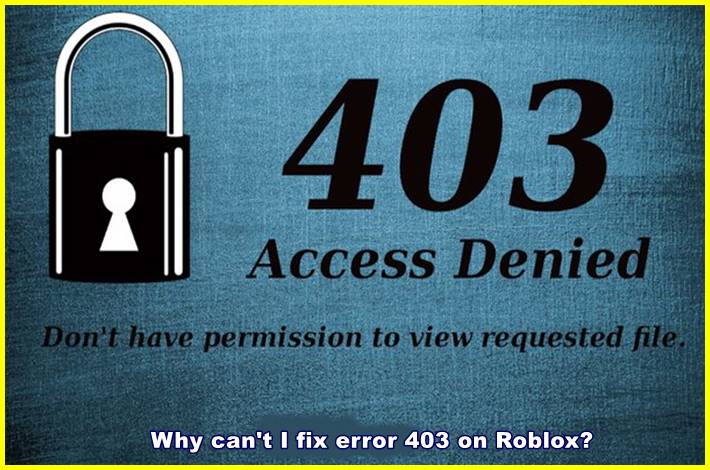 error 403 on Roblox